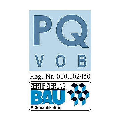 Zertifikat für die Präqualifikation nach VOB